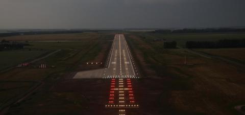 New runway of Ufa airport.