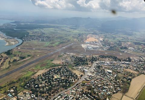 Nadi Airport aerial view
