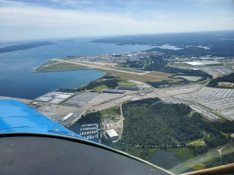 Quonset airport from 2,500 feet