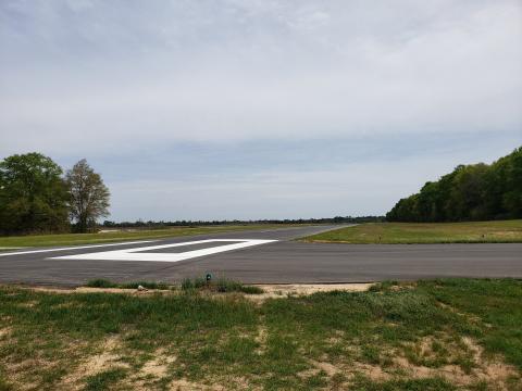 Runway 10 from the Ground - recently paved and looks nice 4/2021 ...