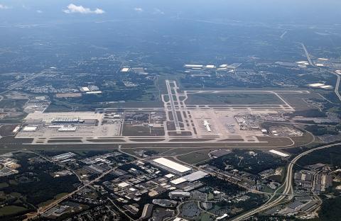 CVG Airport overview looking west