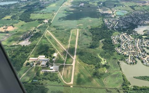 Aerial pic of C81 Campbell Airport from just W, 3000'