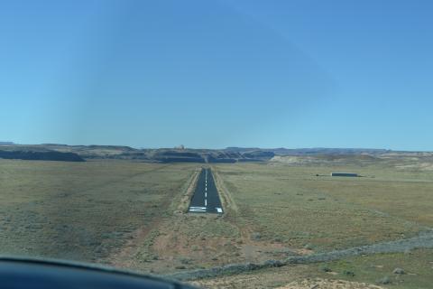 Runway 21 at Bluff 66V