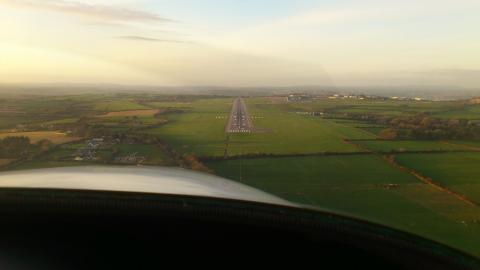 Cork Airport Runway 35 Final Approach