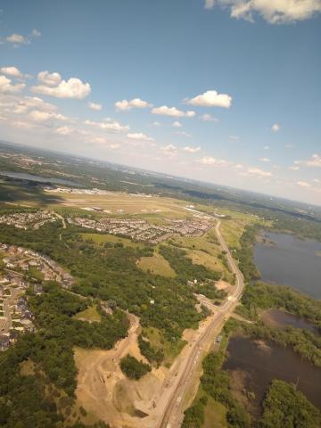 Flying Cloud Airport from the southwest