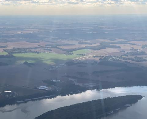 KEHR from NW, over Deadmans Island