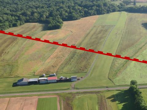 Maples (VG57) Looking East with SFRA Edge in Red