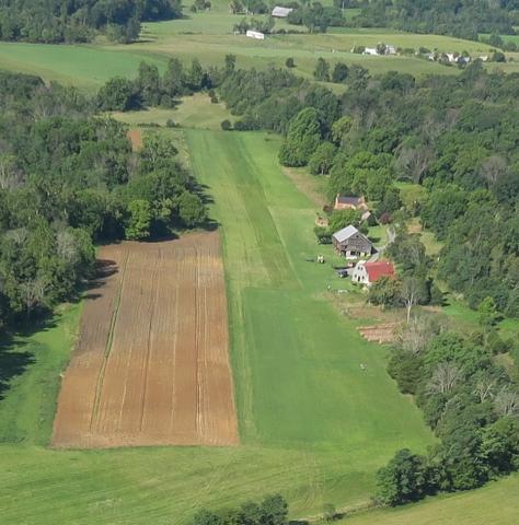 Aerial view of airport Mulberry Run (VA17) looking South