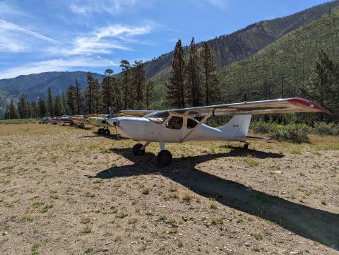 Indian Creek Tie Down Area