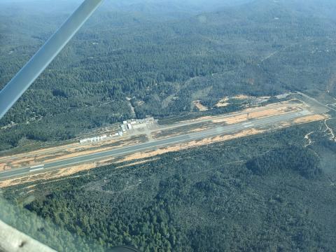 View of Little River Airport from the west