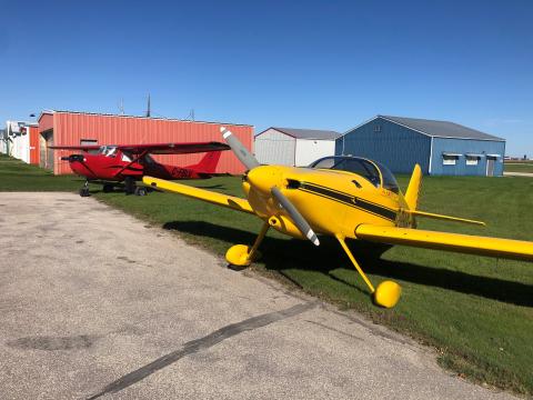 My RV6 next to my old C150 "Rooster"