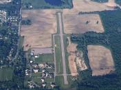 Prices airport from the approach end of runway 9.