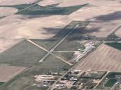 aerial photo of 2V6 Yuma CO airport from NNW