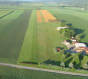 Aerial view of airport Cove Valley (6G6) looking South