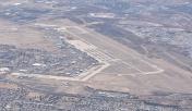 An aerial view of Davis Monthan AFB (KDMA) from the north. 