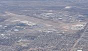 An aerial view of Tucson International Airport (KTUS) taken from the north.