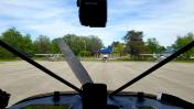 Kalkaska City Airport - Ramp Looking East (View from Tri-Pacer) - 2019-06-08