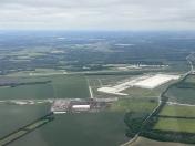 Lancaster Airport (KLNC) looking southwest. 