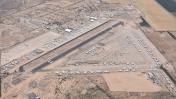 An aerial view of Pinal Airpark (KMZJ) from the west