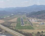 Aerial pic of KRHP, entering final approach for Rwy 26