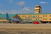 Aeropuerto Internacional Reina Beatrix - Main Terminal (Gate 3) viewed from the ramp