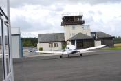 The ATC at Perth From outside the Clubroom of the SCottish Aero Club 
