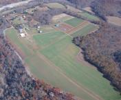 Aerial view of airport Woodridge (VG52) looking NE